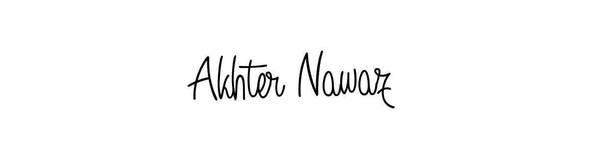 Make a beautiful signature design for name Akhter Nawaz. With this signature (Angelique-Rose-font-FFP) style, you can create a handwritten signature for free. Akhter Nawaz signature style 5 images and pictures png