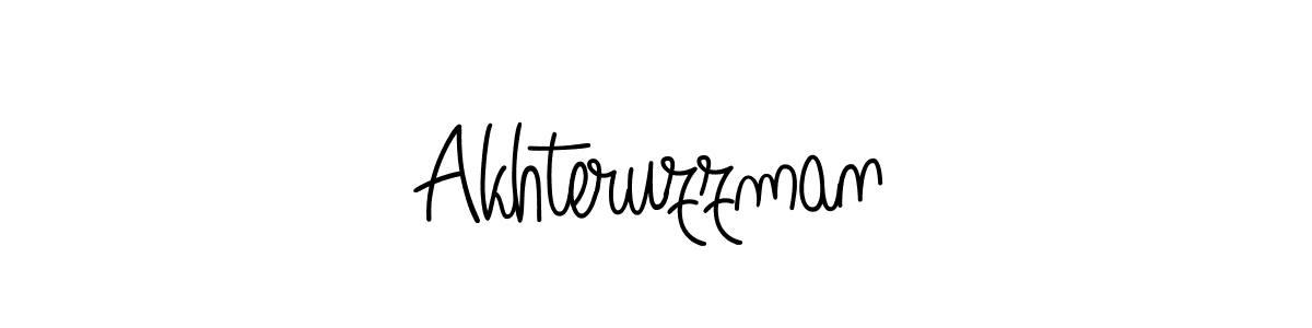 Akhteruzzman stylish signature style. Best Handwritten Sign (Angelique-Rose-font-FFP) for my name. Handwritten Signature Collection Ideas for my name Akhteruzzman. Akhteruzzman signature style 5 images and pictures png