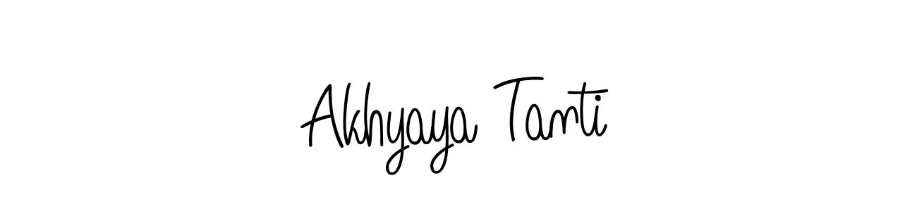 Make a beautiful signature design for name Akhyaya Tanti. Use this online signature maker to create a handwritten signature for free. Akhyaya Tanti signature style 5 images and pictures png