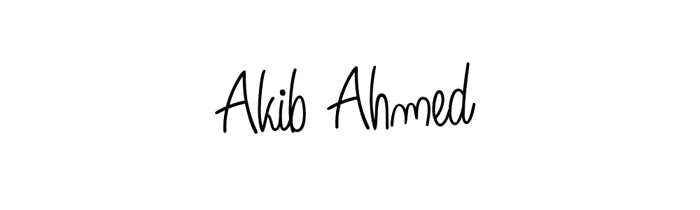 The best way (Angelique-Rose-font-FFP) to make a short signature is to pick only two or three words in your name. The name Akib Ahmed include a total of six letters. For converting this name. Akib Ahmed signature style 5 images and pictures png