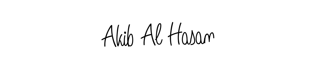 Design your own signature with our free online signature maker. With this signature software, you can create a handwritten (Angelique-Rose-font-FFP) signature for name Akib Al Hasan. Akib Al Hasan signature style 5 images and pictures png