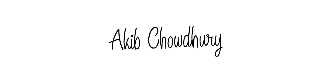 Use a signature maker to create a handwritten signature online. With this signature software, you can design (Angelique-Rose-font-FFP) your own signature for name Akib Chowdhury. Akib Chowdhury signature style 5 images and pictures png