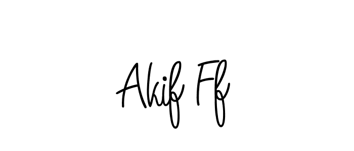 if you are searching for the best signature style for your name Akif Ff. so please give up your signature search. here we have designed multiple signature styles  using Angelique-Rose-font-FFP. Akif Ff signature style 5 images and pictures png