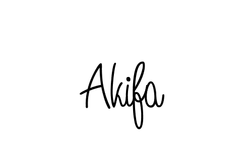 How to make Akifa name signature. Use Angelique-Rose-font-FFP style for creating short signs online. This is the latest handwritten sign. Akifa signature style 5 images and pictures png