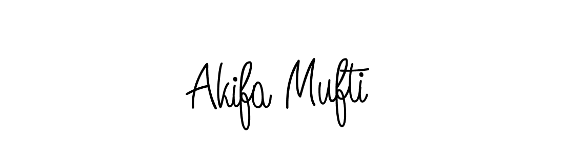 You should practise on your own different ways (Angelique-Rose-font-FFP) to write your name (Akifa Mufti) in signature. don't let someone else do it for you. Akifa Mufti signature style 5 images and pictures png