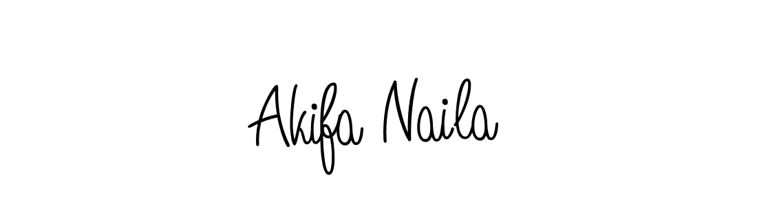 Once you've used our free online signature maker to create your best signature Angelique-Rose-font-FFP style, it's time to enjoy all of the benefits that Akifa Naila name signing documents. Akifa Naila signature style 5 images and pictures png