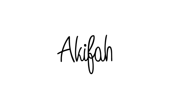 Make a beautiful signature design for name Akifah. With this signature (Angelique-Rose-font-FFP) style, you can create a handwritten signature for free. Akifah signature style 5 images and pictures png