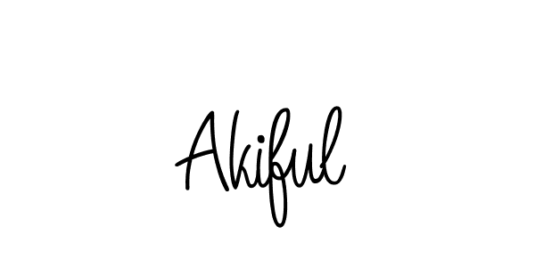 How to Draw Akiful signature style? Angelique-Rose-font-FFP is a latest design signature styles for name Akiful. Akiful signature style 5 images and pictures png