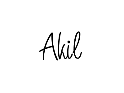 You should practise on your own different ways (Angelique-Rose-font-FFP) to write your name (Akil) in signature. don't let someone else do it for you. Akil signature style 5 images and pictures png