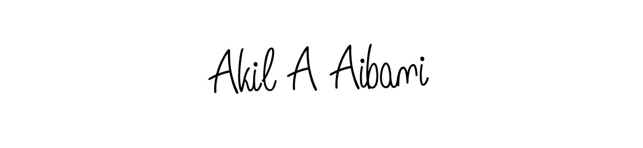 Create a beautiful signature design for name Akil A Aibani. With this signature (Angelique-Rose-font-FFP) fonts, you can make a handwritten signature for free. Akil A Aibani signature style 5 images and pictures png