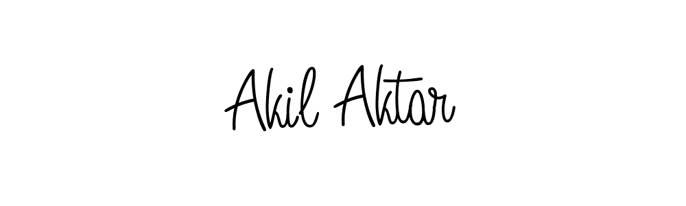 Also we have Akil Aktar name is the best signature style. Create professional handwritten signature collection using Angelique-Rose-font-FFP autograph style. Akil Aktar signature style 5 images and pictures png
