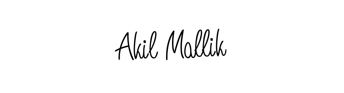 You should practise on your own different ways (Angelique-Rose-font-FFP) to write your name (Akil Mallik) in signature. don't let someone else do it for you. Akil Mallik signature style 5 images and pictures png