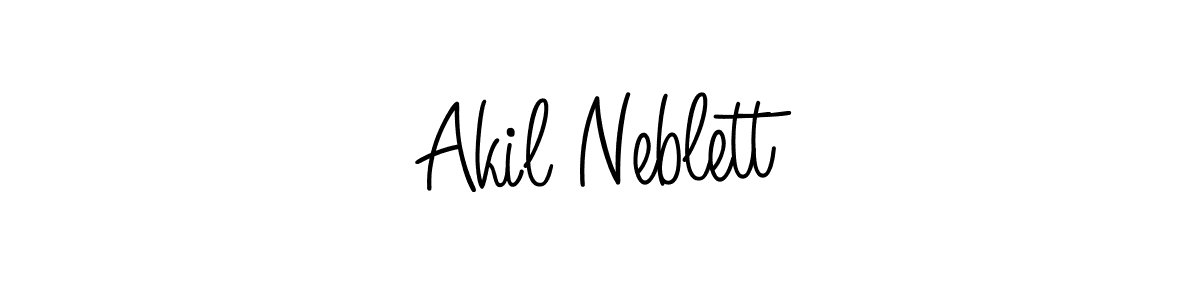 Here are the top 10 professional signature styles for the name Akil Neblett. These are the best autograph styles you can use for your name. Akil Neblett signature style 5 images and pictures png