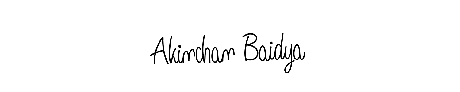 Create a beautiful signature design for name Akinchan Baidya. With this signature (Angelique-Rose-font-FFP) fonts, you can make a handwritten signature for free. Akinchan Baidya signature style 5 images and pictures png