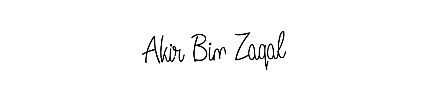 Also we have Akir Bin Zaqal name is the best signature style. Create professional handwritten signature collection using Angelique-Rose-font-FFP autograph style. Akir Bin Zaqal signature style 5 images and pictures png