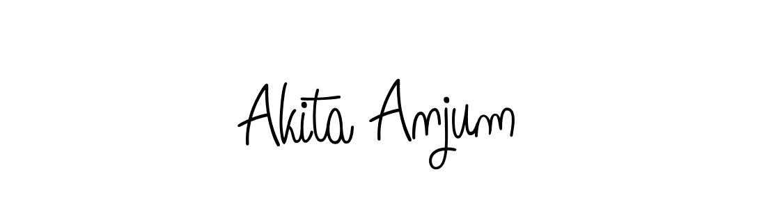 Also You can easily find your signature by using the search form. We will create Akita Anjum name handwritten signature images for you free of cost using Angelique-Rose-font-FFP sign style. Akita Anjum signature style 5 images and pictures png