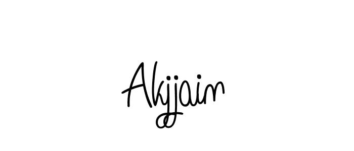 Create a beautiful signature design for name Akjjain. With this signature (Angelique-Rose-font-FFP) fonts, you can make a handwritten signature for free. Akjjain signature style 5 images and pictures png