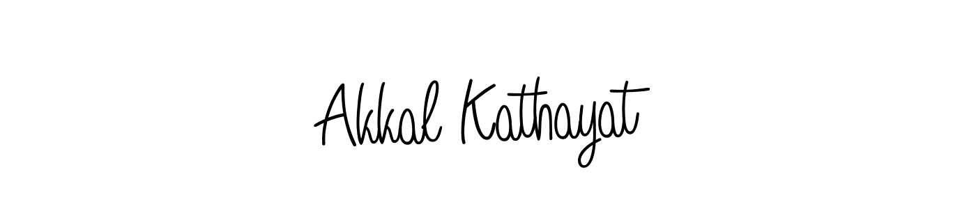 You should practise on your own different ways (Angelique-Rose-font-FFP) to write your name (Akkal Kathayat) in signature. don't let someone else do it for you. Akkal Kathayat signature style 5 images and pictures png