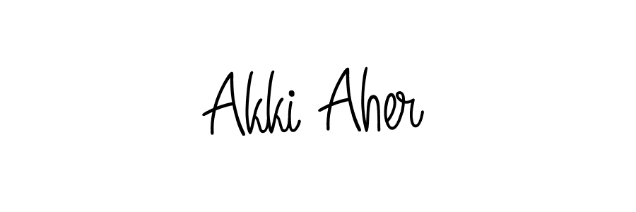 Make a beautiful signature design for name Akki Aher. Use this online signature maker to create a handwritten signature for free. Akki Aher signature style 5 images and pictures png