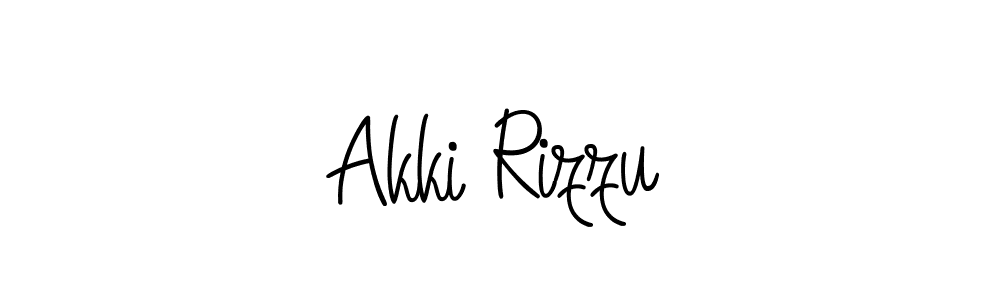 You should practise on your own different ways (Angelique-Rose-font-FFP) to write your name (Akki Rizzu) in signature. don't let someone else do it for you. Akki Rizzu signature style 5 images and pictures png