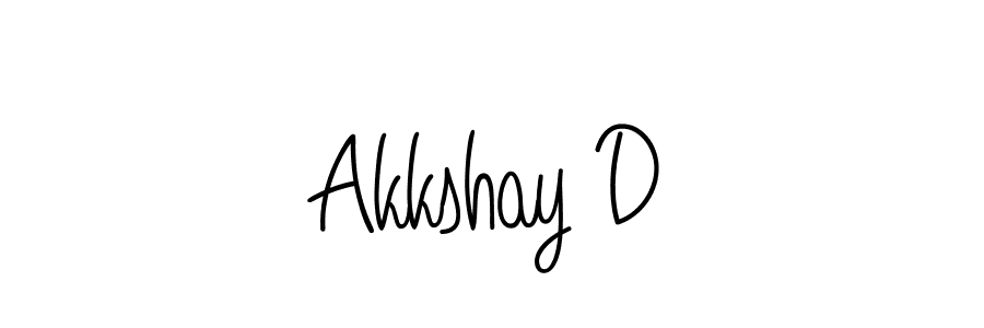 The best way (Angelique-Rose-font-FFP) to make a short signature is to pick only two or three words in your name. The name Akkshay D include a total of six letters. For converting this name. Akkshay D signature style 5 images and pictures png