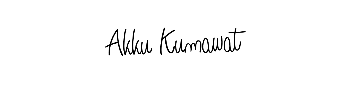 Check out images of Autograph of Akku Kumawat name. Actor Akku Kumawat Signature Style. Angelique-Rose-font-FFP is a professional sign style online. Akku Kumawat signature style 5 images and pictures png