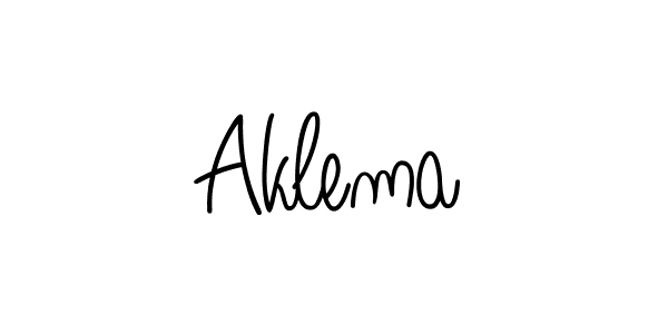 You should practise on your own different ways (Angelique-Rose-font-FFP) to write your name (Aklema) in signature. don't let someone else do it for you. Aklema signature style 5 images and pictures png