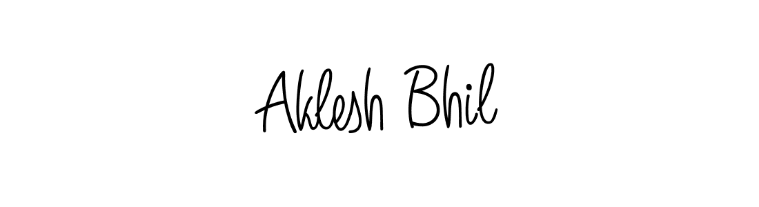 Aklesh Bhil stylish signature style. Best Handwritten Sign (Angelique-Rose-font-FFP) for my name. Handwritten Signature Collection Ideas for my name Aklesh Bhil. Aklesh Bhil signature style 5 images and pictures png