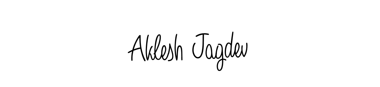 You should practise on your own different ways (Angelique-Rose-font-FFP) to write your name (Aklesh Jagdev) in signature. don't let someone else do it for you. Aklesh Jagdev signature style 5 images and pictures png