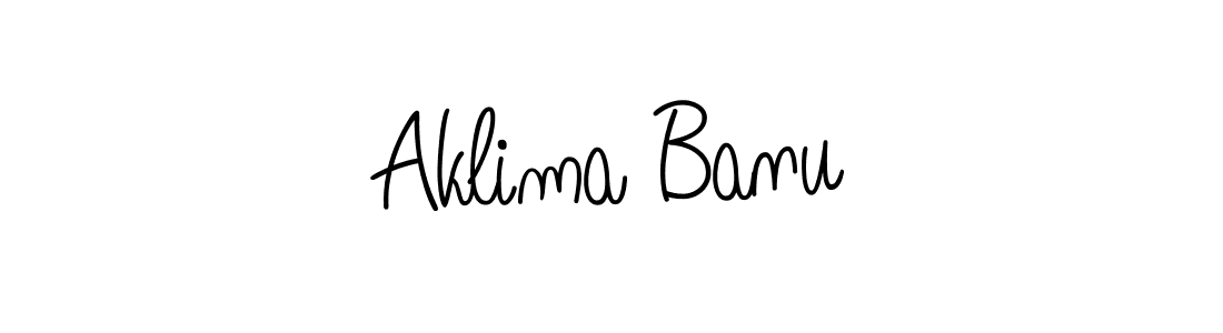 How to make Aklima Banu signature? Angelique-Rose-font-FFP is a professional autograph style. Create handwritten signature for Aklima Banu name. Aklima Banu signature style 5 images and pictures png
