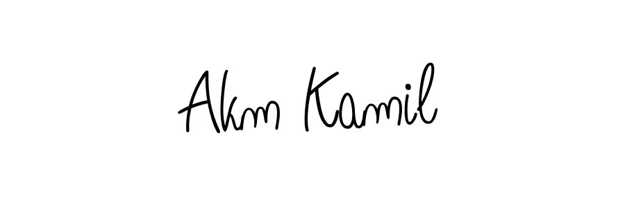 Check out images of Autograph of Akm Kamil name. Actor Akm Kamil Signature Style. Angelique-Rose-font-FFP is a professional sign style online. Akm Kamil signature style 5 images and pictures png