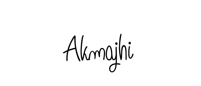 Akmajhi stylish signature style. Best Handwritten Sign (Angelique-Rose-font-FFP) for my name. Handwritten Signature Collection Ideas for my name Akmajhi. Akmajhi signature style 5 images and pictures png