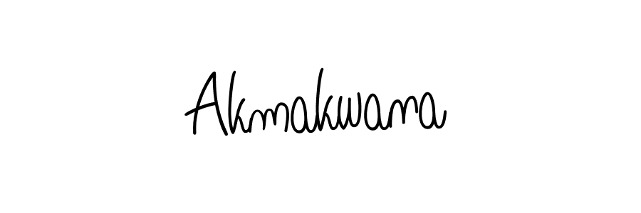 How to make Akmakwana signature? Angelique-Rose-font-FFP is a professional autograph style. Create handwritten signature for Akmakwana name. Akmakwana signature style 5 images and pictures png