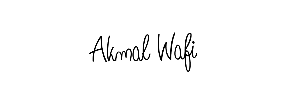 Angelique-Rose-font-FFP is a professional signature style that is perfect for those who want to add a touch of class to their signature. It is also a great choice for those who want to make their signature more unique. Get Akmal Wafi name to fancy signature for free. Akmal Wafi signature style 5 images and pictures png