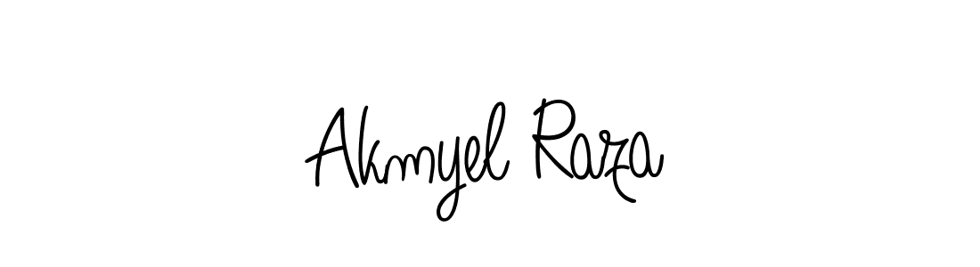 Akmyel Raza stylish signature style. Best Handwritten Sign (Angelique-Rose-font-FFP) for my name. Handwritten Signature Collection Ideas for my name Akmyel Raza. Akmyel Raza signature style 5 images and pictures png