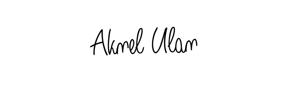 Aknel Ulan stylish signature style. Best Handwritten Sign (Angelique-Rose-font-FFP) for my name. Handwritten Signature Collection Ideas for my name Aknel Ulan. Aknel Ulan signature style 5 images and pictures png