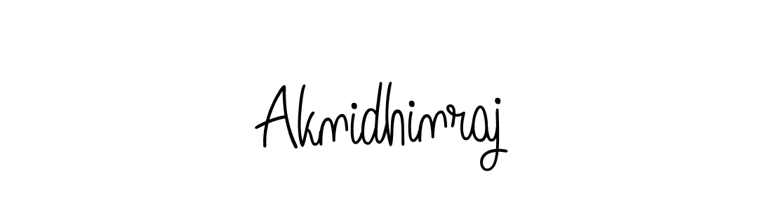 The best way (Angelique-Rose-font-FFP) to make a short signature is to pick only two or three words in your name. The name Aknidhinraj include a total of six letters. For converting this name. Aknidhinraj signature style 5 images and pictures png