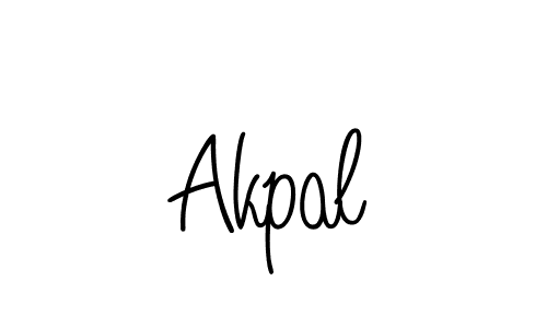 Design your own signature with our free online signature maker. With this signature software, you can create a handwritten (Angelique-Rose-font-FFP) signature for name Akpal. Akpal signature style 5 images and pictures png