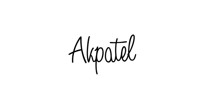How to Draw Akpatel signature style? Angelique-Rose-font-FFP is a latest design signature styles for name Akpatel. Akpatel signature style 5 images and pictures png