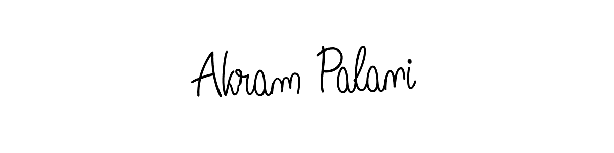 Design your own signature with our free online signature maker. With this signature software, you can create a handwritten (Angelique-Rose-font-FFP) signature for name Akram Palani. Akram Palani signature style 5 images and pictures png