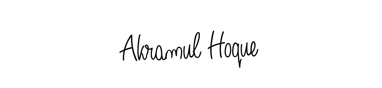 Make a beautiful signature design for name Akramul Hoque. With this signature (Angelique-Rose-font-FFP) style, you can create a handwritten signature for free. Akramul Hoque signature style 5 images and pictures png