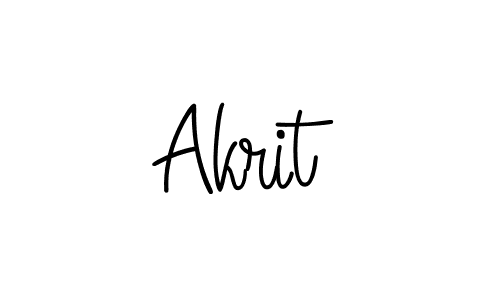 Make a beautiful signature design for name Akrit. Use this online signature maker to create a handwritten signature for free. Akrit signature style 5 images and pictures png