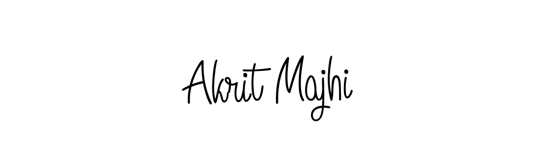 How to make Akrit Majhi name signature. Use Angelique-Rose-font-FFP style for creating short signs online. This is the latest handwritten sign. Akrit Majhi signature style 5 images and pictures png