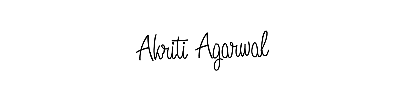 How to make Akriti Agarwal name signature. Use Angelique-Rose-font-FFP style for creating short signs online. This is the latest handwritten sign. Akriti Agarwal signature style 5 images and pictures png