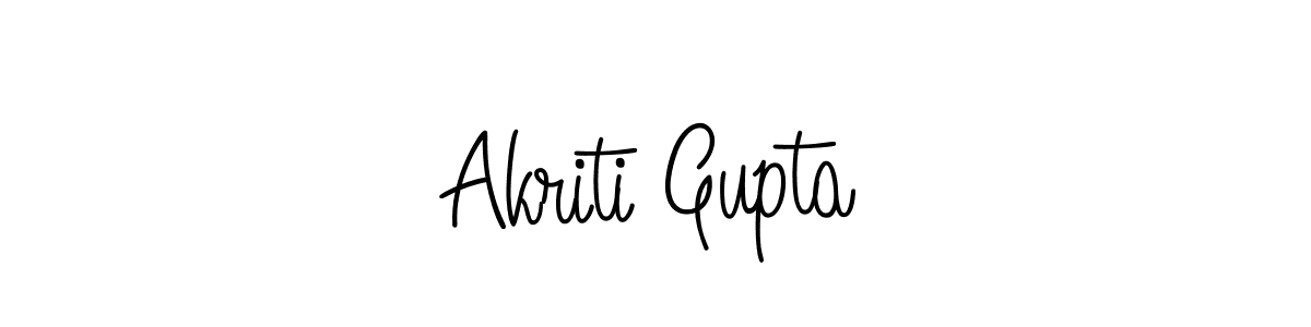 Create a beautiful signature design for name Akriti Gupta. With this signature (Angelique-Rose-font-FFP) fonts, you can make a handwritten signature for free. Akriti Gupta signature style 5 images and pictures png