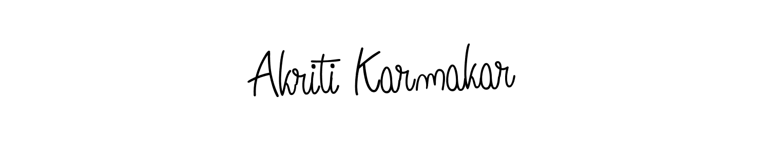 Make a beautiful signature design for name Akriti Karmakar. Use this online signature maker to create a handwritten signature for free. Akriti Karmakar signature style 5 images and pictures png