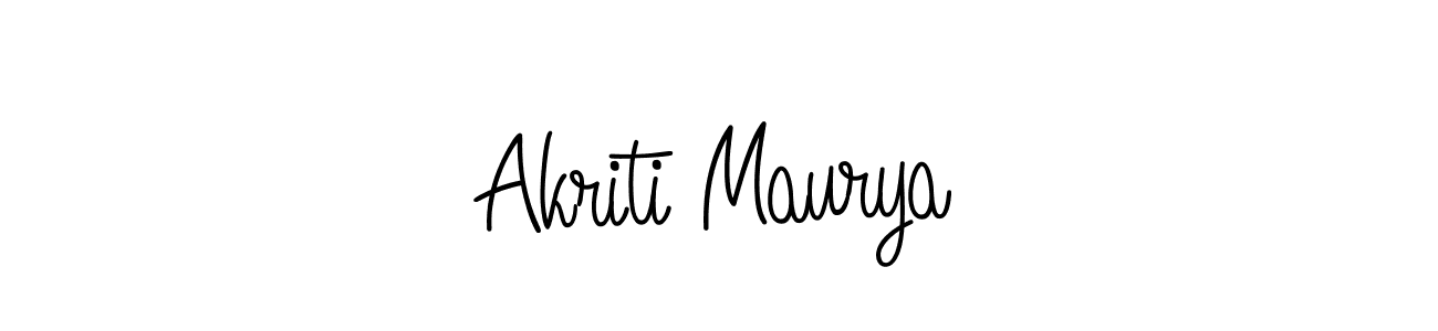 Also we have Akriti Maurya name is the best signature style. Create professional handwritten signature collection using Angelique-Rose-font-FFP autograph style. Akriti Maurya signature style 5 images and pictures png