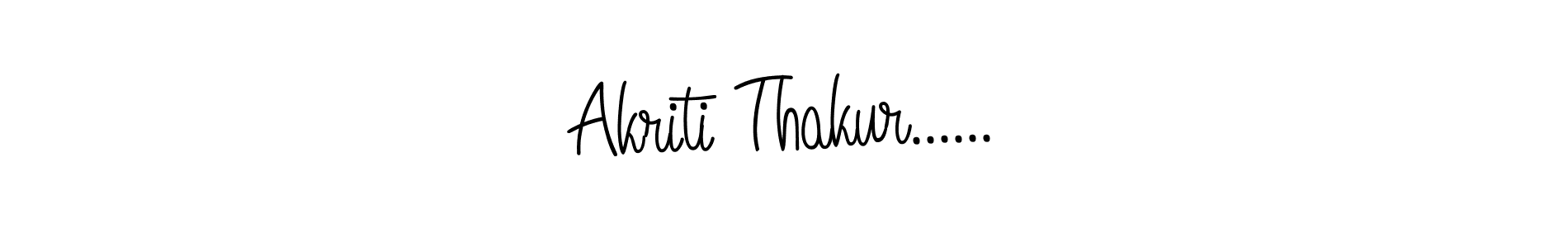 How to make Akriti Thakur...... name signature. Use Angelique-Rose-font-FFP style for creating short signs online. This is the latest handwritten sign. Akriti Thakur...... signature style 5 images and pictures png