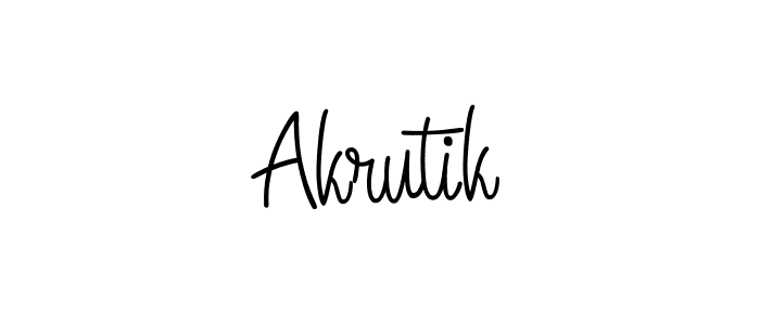 Design your own signature with our free online signature maker. With this signature software, you can create a handwritten (Angelique-Rose-font-FFP) signature for name Akrutik. Akrutik signature style 5 images and pictures png