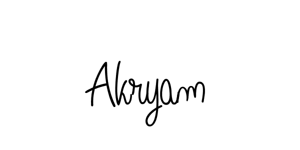 Also we have Akryam name is the best signature style. Create professional handwritten signature collection using Angelique-Rose-font-FFP autograph style. Akryam signature style 5 images and pictures png